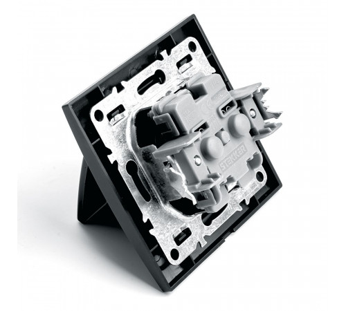 Розетка 1-местная с крышкой Stekker PST16-9012-03 с защитной шторкой 39481 Розетка 1-местная с крышкой Stekker PST16-9012-03 с защитной шторкой 39481