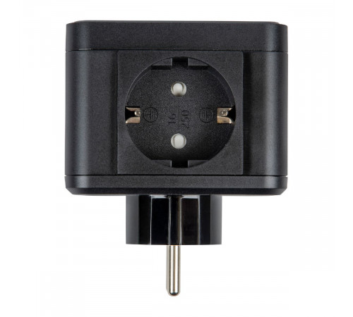 Разветвитель сетевой с выключателем Uniel S-GES2-16SBUC BLACK UL-00011246