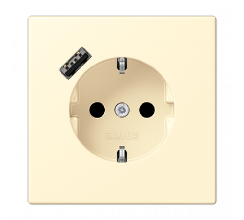 Розетка 2K+З USB Typ A Jung LC1520-18A201 Розетка 2K+З USB Typ A Jung LC1520-18A201