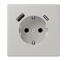 Розетка 2K+З USB Typ AC Jung LC1520-15CA205