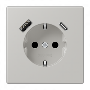 Розетка 2K+З USB Typ AC Jung LC1520-15CA205