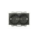 Розетка двухместная с заземлением ELBI Zena Vega 609-011100-907