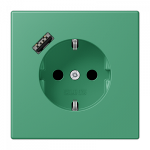 Розетка 2K+З USB Typ A Jung LC1520-18A250