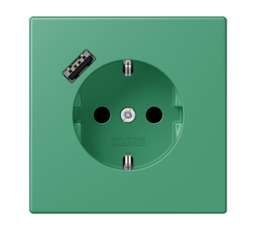 Розетка 2K+З USB Typ A Jung LC1520-18A250 Розетка 2K+З USB Typ A Jung LC1520-18A250