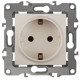 Розетка 2P+E Schuko со шторками Эра 12-2102-02 Б0014688
