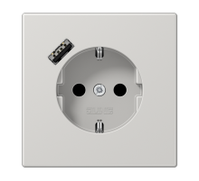 Розетка 2K+З USB Typ A Jung LS1520-18ALG