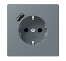 Розетка 2K+З USB Typ A Jung LC1520-18A251