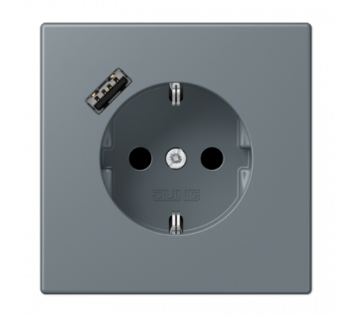 Розетка 2K+З USB Typ A Jung LC1520-18A251 Розетка 2K+З USB Typ A Jung LC1520-18A251