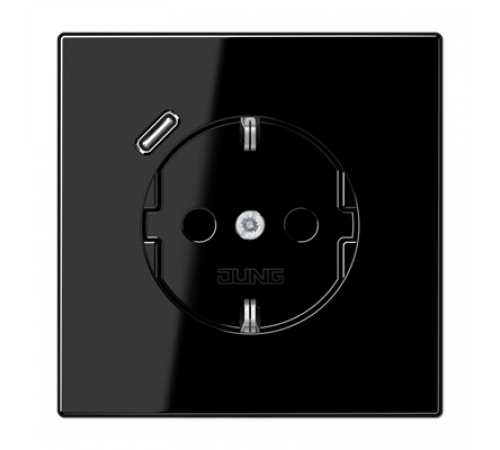 Розетка 2K+З USB Typ C Jung LS1520-18CSW
