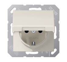 Розетка штепсельная Schuko Jung AS1520NBFKL