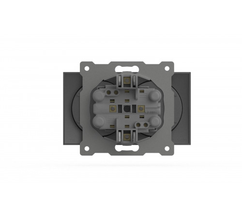 Розетка двухместная без заземления ELBI Zena Vega 609-011000-908