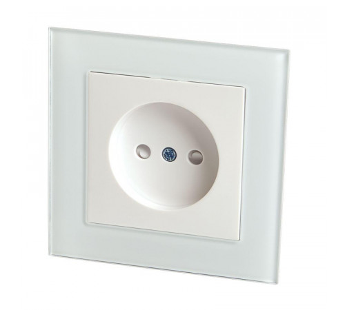 Розетка Stekker Катрин б/з 10A 250V с защитной шторкой белый GLS10-7009-01 39166