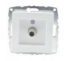 Розетка TV концевая с экраном Mono Electric Despina-Larissa белый 500-001905-138