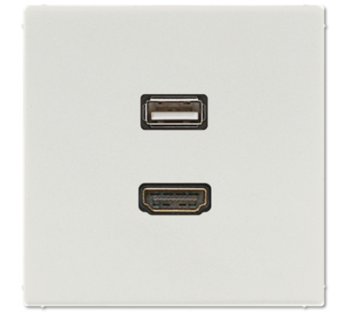 Розетка HDMI/USB Jung MALS1163LG Розетка HDMI/USB Jung MALS1163LG