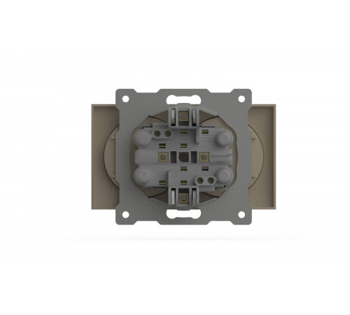 Розетка двухместная без заземления ELBI Zena Vega 609-012500-908
