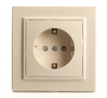 Розетка 1-местная Stekker PST16-9010-02 с защитной шторкой 39236