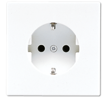 Розетка Schuko Jung LS1520BFPLWW
