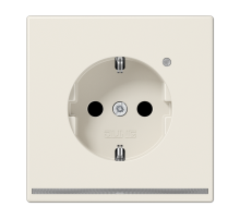 Розетка Schuko с LED подсветкой Jung LS1520-OLNW
