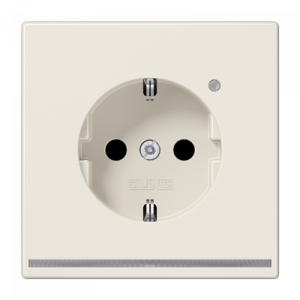 Розетка Schuko с LED подсветкой Jung LS1520-OLNW