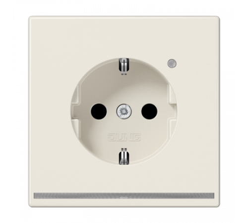Розетка Schuko с LED подсветкой Jung LS1520-OLNW