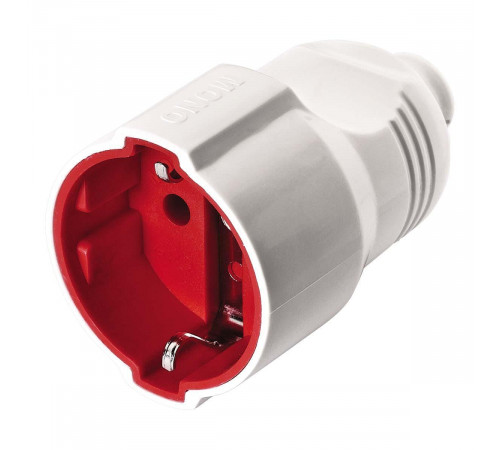 Разьем с заземлением Mono Electric белый 170-010002-804 Разьем с заземлением Mono Electric белый 170-010002-804