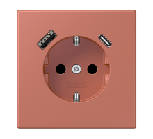 Розетка 2K+З USB Typ AC Jung LC1520-15CA236
