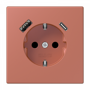 Розетка 2K+З USB Typ AC Jung LC1520-15CA236