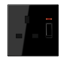 Розетка британского стандарта с выключателем Jung LS3171KOSW