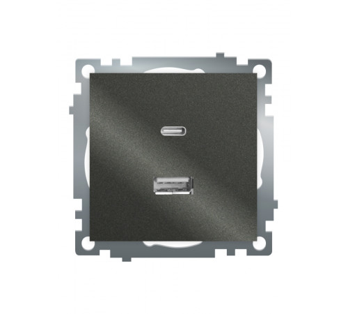 Розетка 2-местная USB + type C Stekker Катрин GLS10-7116-06 50052 Розетка 2-местная USB + type C Stekker Катрин GLS10-7116-06 50052