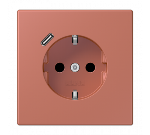 Розетка 2K+З USB Typ C Jung LC1520-18C236