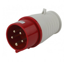 Вилка ЭРА V-16-3P-PE-N-IP44 переносная 015 3Р+РЕ+N 16А 380В IP44 Б0032851
