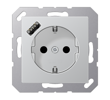 Розетка 2K+З USB Typ A Jung A1520-18AAL