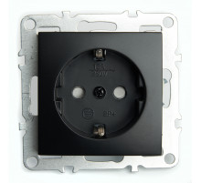 Розетка 1-местная с/з с защитной шторкой Stekker Эрна PST16-9110-03 49154