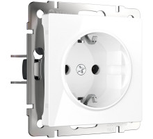 Розетка с заземлением Werkel белый W1171001 4690389155116
