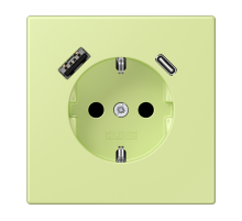 Розетка 2K+З USB Typ AC Jung LC1520-15CA222