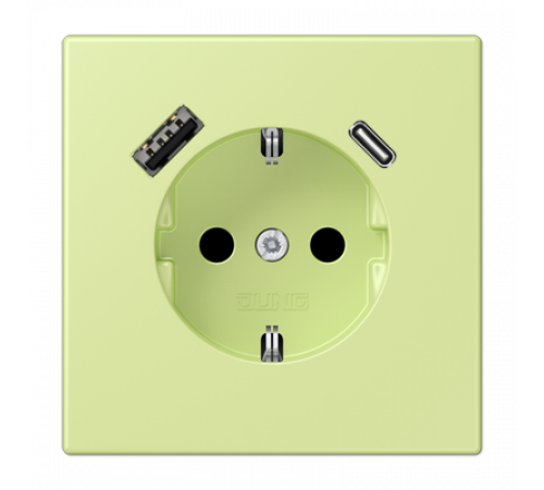 Розетка 2K+З USB Typ AC Jung LC1520-15CA222 Розетка 2K+З USB Typ AC Jung LC1520-15CA222