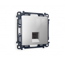 Комплект механизма телефонной розетки RJ-11(4P4C) со шторкой Ambrella Volt Alfa MA412030