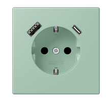 Розетка 2K+З USB Typ AC Jung LC1520-15CA217