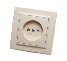 Розетка 1-местная Stekker PST10-9009-02 с защитной шторкой 39235