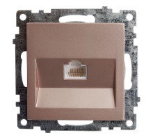 Розетка компьютерная 1-местная Stekker Катрин 39599