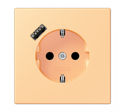 Розетка 2K+З USB Typ A Jung LC1520-18A258