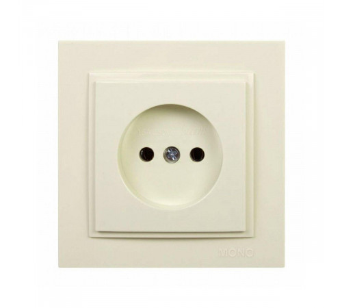 Розетка без земли Mono Electric Despina 16А 250В крем 102-170022-116