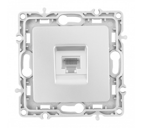 Розетка RJ45 Arte Milano 217.45-1.silver Розетка RJ45 Arte Milano 217.45-1.silver