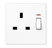 Розетка британского стандарта с выключателем Jung LS3171KOWW