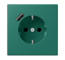 Розетка 2K+З USB Typ A Jung LC1520-18A216