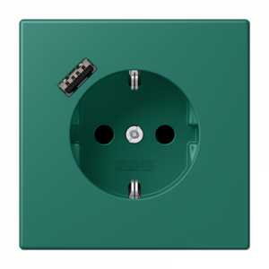 Розетка 2K+З USB Typ A Jung LC1520-18A216
