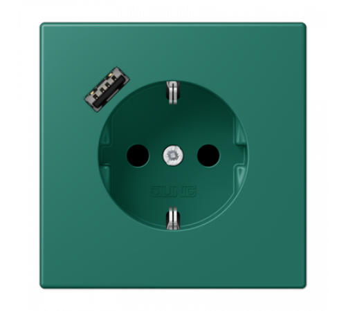 Розетка 2K+З USB Typ A Jung LC1520-18A216 Розетка 2K+З USB Typ A Jung LC1520-18A216