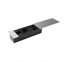 Блок розеток JX (Slide Top) (2 секции RJ-45 + 2 USB с кабелем питания) Mebax 00-00002890
