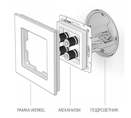 Акустическая розетка Werkel cеребряный рифленый W1185009 4690389159916 Акустическая розетка Werkel cеребряный рифленый W1185009 4690389159916