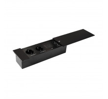 Блок розеток JX (Slide Top) (2 секции RJ-45 + 2 USB с кабелем питания) Mebax 00-00002891